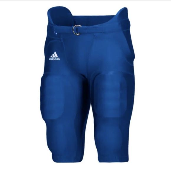 Adidas Climalite Football Pants Integrated Pads Blue Men's Size Large - Picture 1 of 4